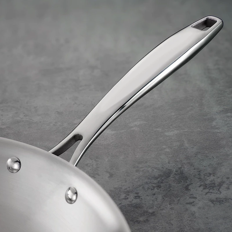 Tramontina Fry Pan Stainless Steel Try-Ply Clad 8-in, 80116/004DS
