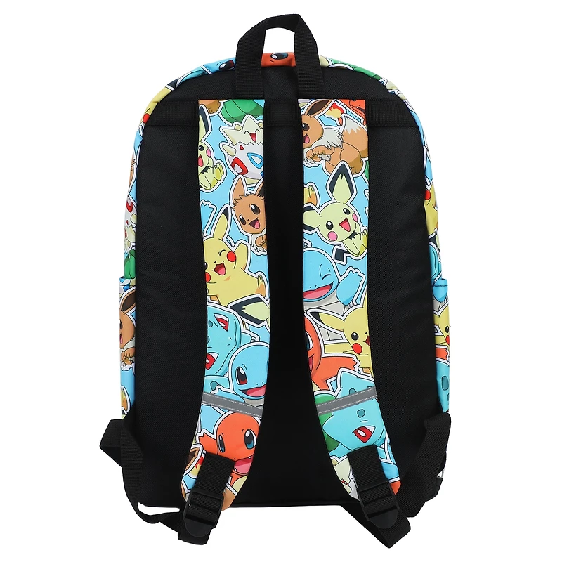Sac À Dos Pokémon 17" Équipe D’Aventure Avec Design Coloré Sac à dos Pokémon