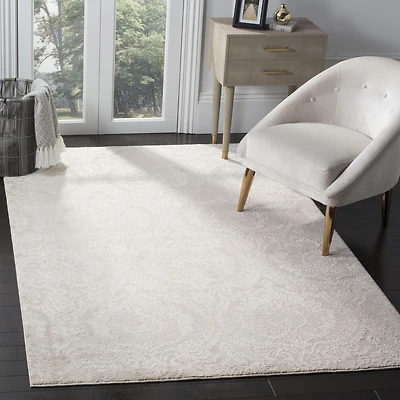 SAFAVIEH Princeton Collection PRN717B Silver / Beige Rug
