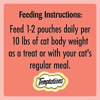 Temptations Creamy Puree Salmon Lickable Adult Cat Treats, 4x12g