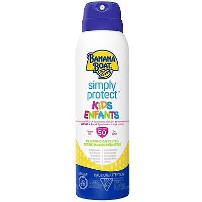 Banana Boat® Simply Protect™ Kids Sunscreen Spray SPF 50+, 141g