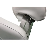 Blue Dog Marine Siège baquet de qualité supérieure, rembourrage en mousse extra épaisse, siège de bateau de luxe, style baquet, siège de capitaine confortable, élégant et durable – Blanc