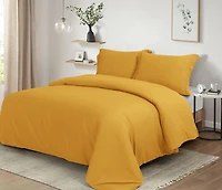 Ensemble de housse de couette unie ultradouce