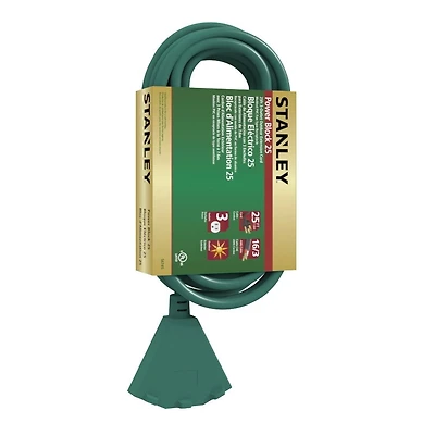 Stanley PowerBlock 25, 25ft Outdoor Extension Cord