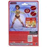 Dungeons & Dragons Cartoon Classics, figurine articulée de 15 cm Diana l'acrobate, dessin animé des années 80, inclut d8 D&D exclusif