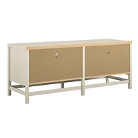 Ameriwood Home Lennon meuble de télévision pour téléviseurs jusqu’à 60 pouces, Chêne ivoire
