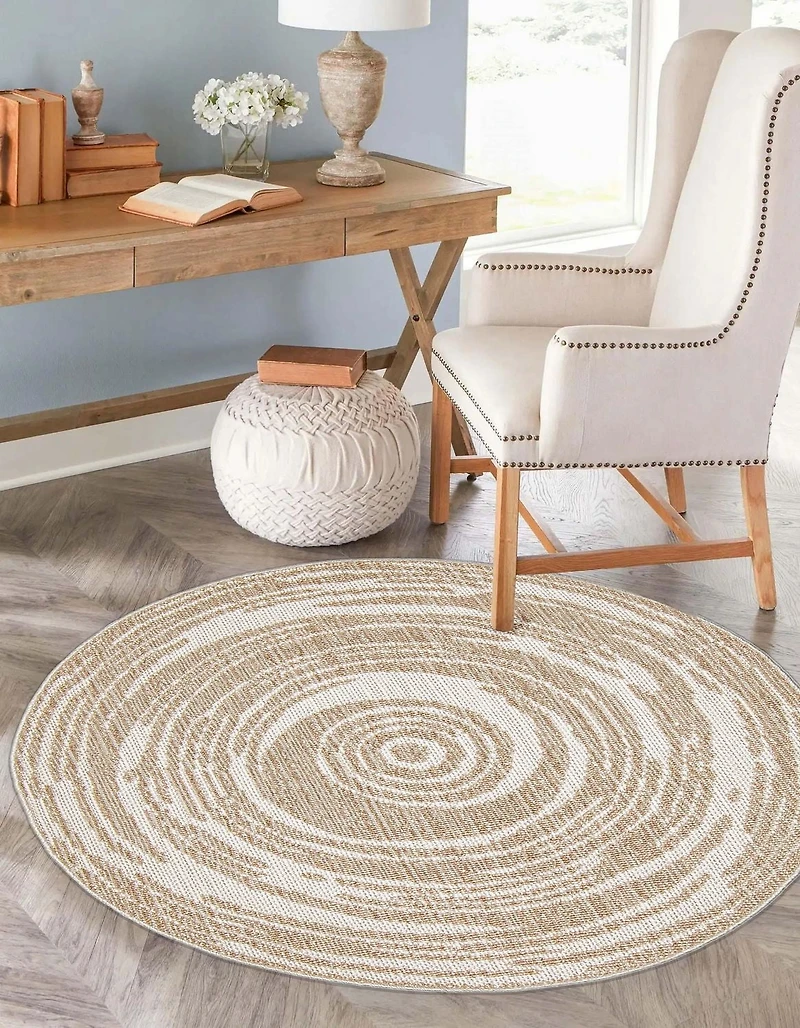 ECARPET Jute Style Area Rug for Bedroom, Living Room, Dining Room Merry Collection