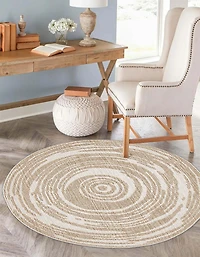ECARPET Jute Style Area Rug for Bedroom, Living Room, Dining Room Merry Collection