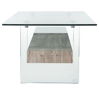 Safavieh Kayley Retro 2 Tier Glass Coffee Table