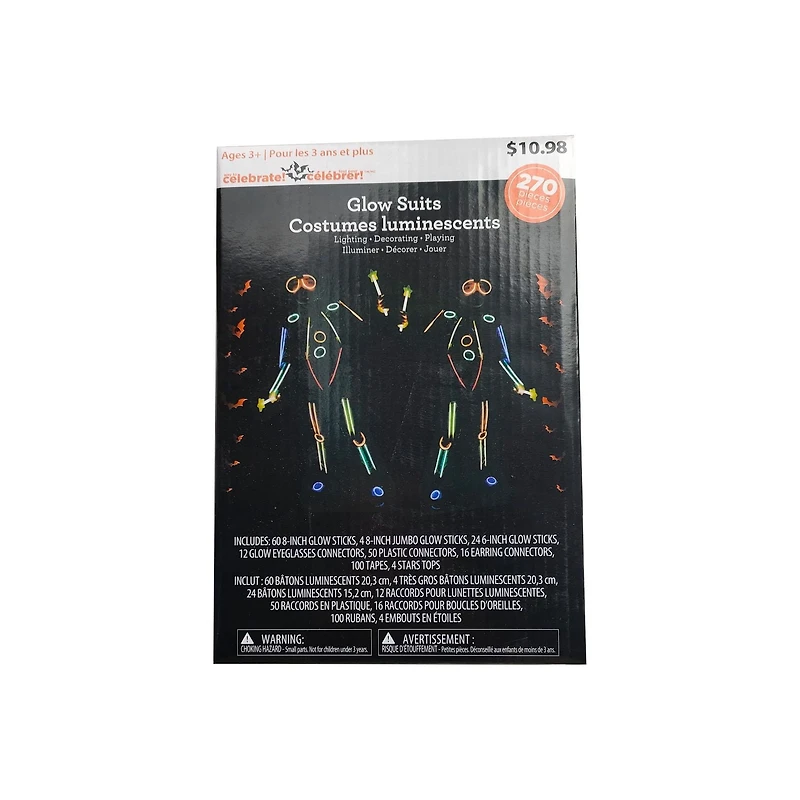 Façon de célébrer Glow Suits Glow articles pour truc ou traiter Halloween Party Surprise