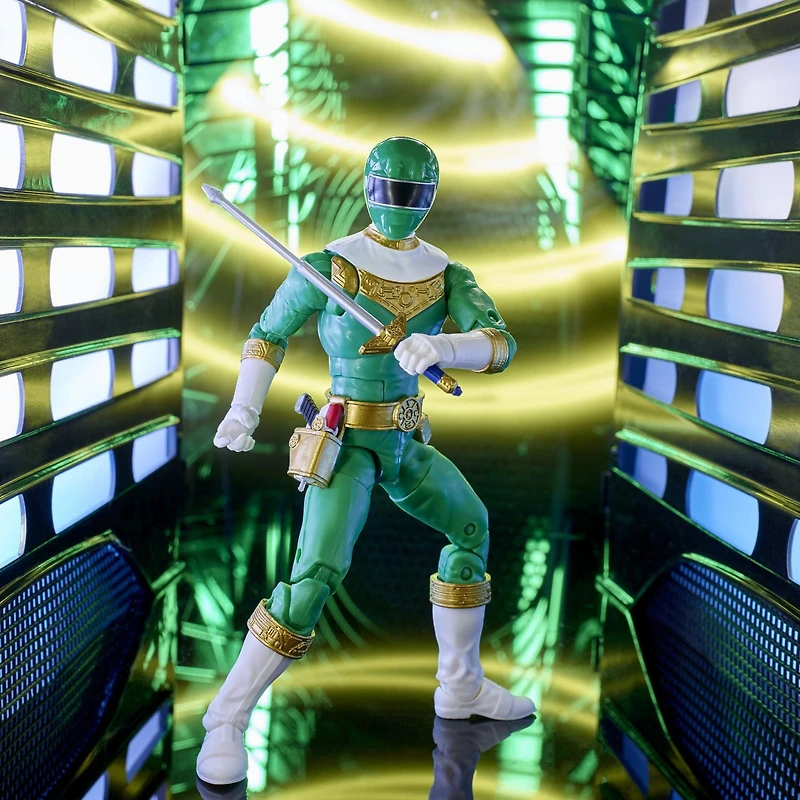 Power Rangers Lightning Collection Zeo IV Green 6-Inch Premium Collectible Action Figure Toy with Accessories