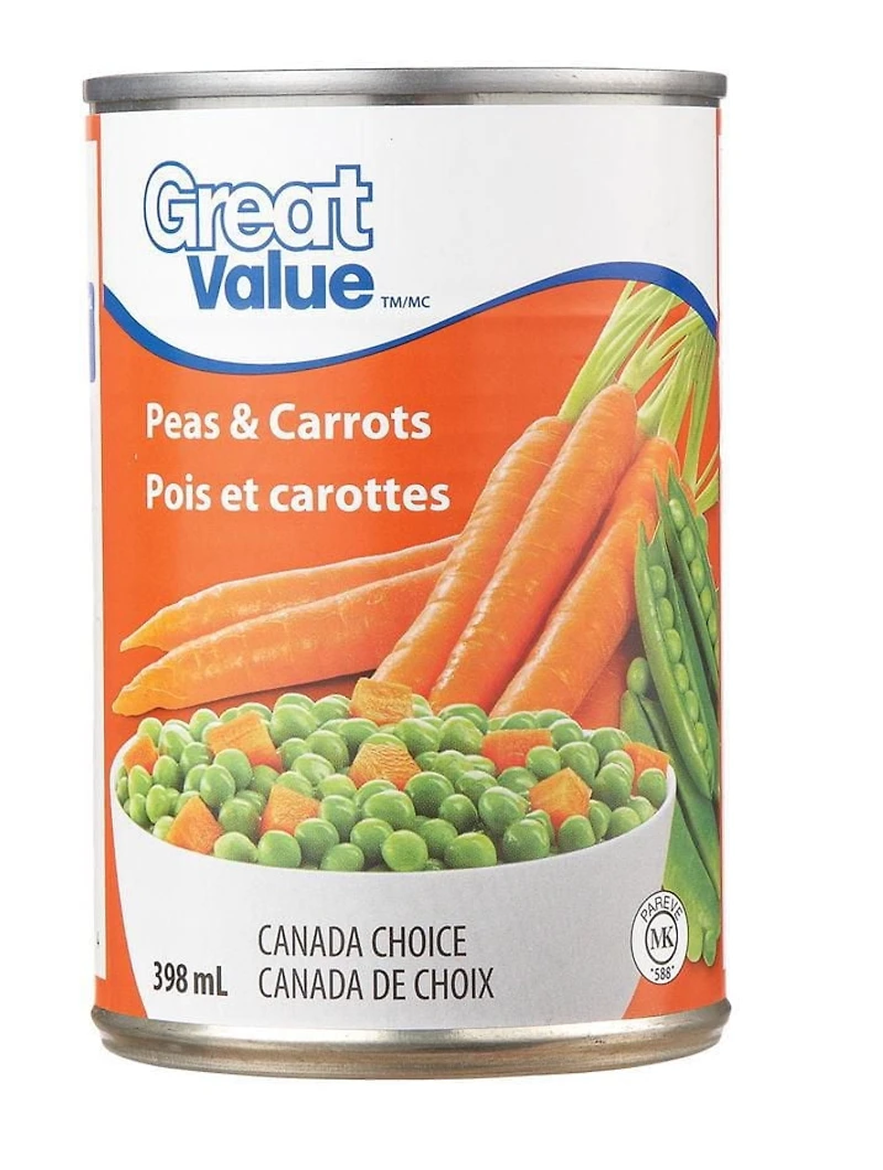 Great Value Pois & Carottes