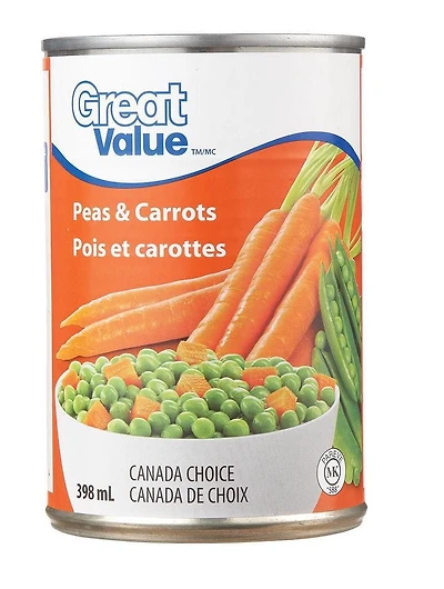 Great Value Pois & Carottes