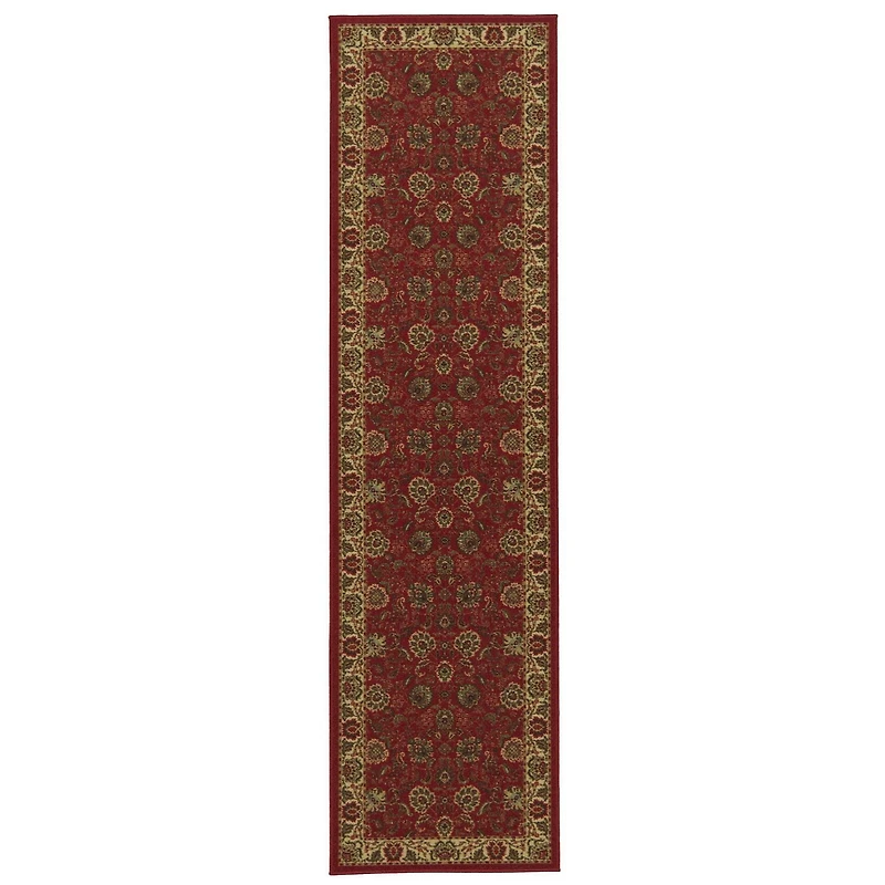 Tapis à motif persan à sous-couche en caoutchouc de la collection Ottohome
