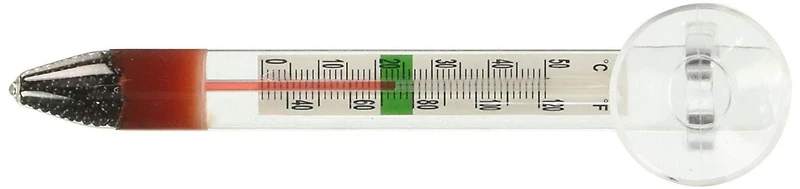 Marina Floating Aquarium Thermometer with Suction Cup, Celsius and Fahrenheit, Floating Thermometer