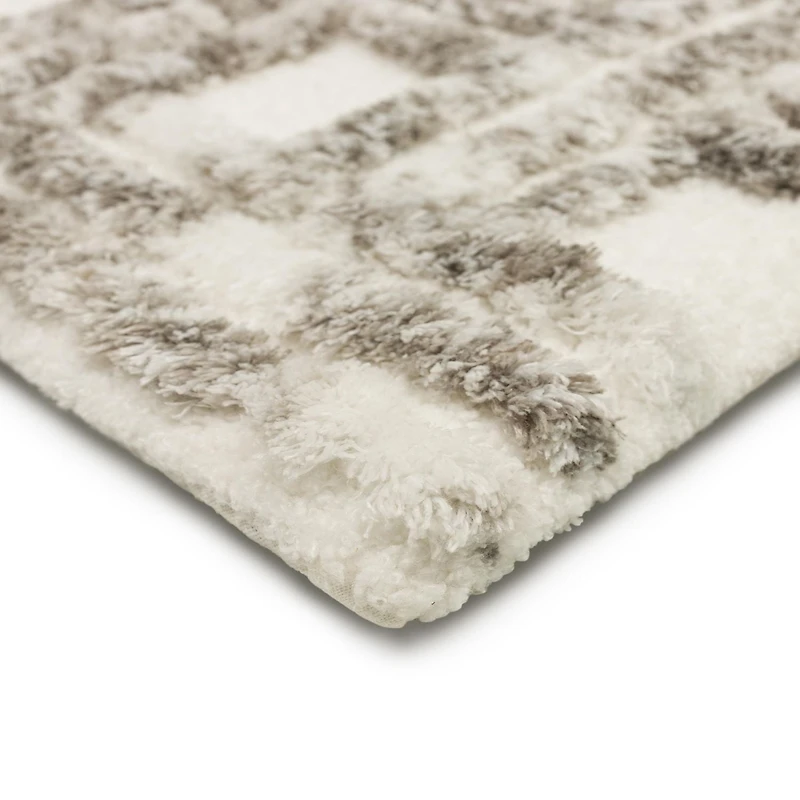 HOMETRENDS Emissary Bath Rug - Grey, 20 in. x 32 in.