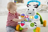 Fisher-Price Learn with Me Zebra Walker Baby & Toddler Learning Toy with Music & Lights - English Edition, 2-4 years