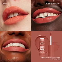 NYX PROFESSIONAL MAKEUP, Smooth Whip, Matte Lip Cream, Shea + cocoa butter, Vegan Formula, 4ml