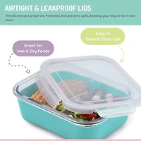 Glass Bento Box with Silicone Sleeve