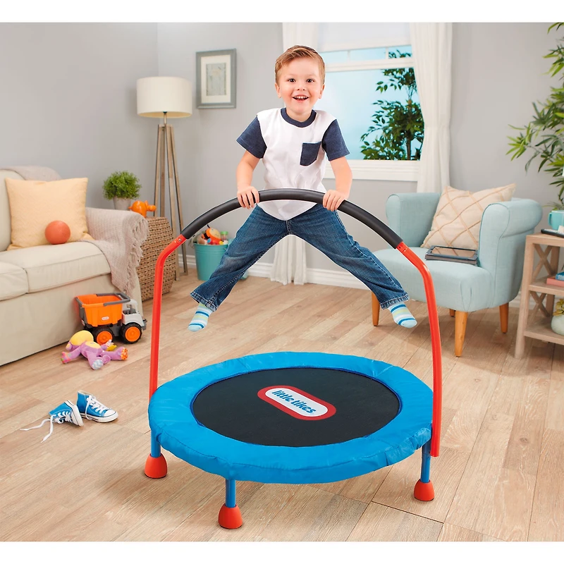 Little Tikes Easy Store 3 ft Trampoline, Easy to store