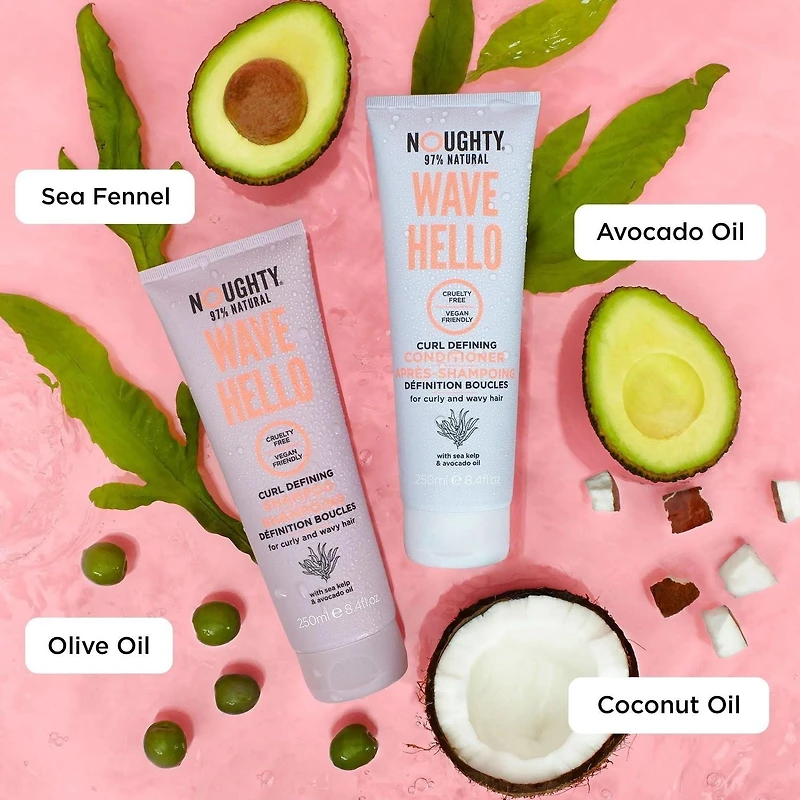 Noughty - Wave Hello Curl Defining Conditioner (250ml), Curl Defining Conditioner