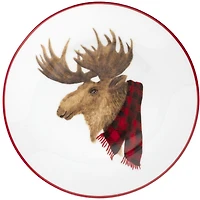 Ensemble de 4 assiettes à salade Canadiana «Orignal et Ours»