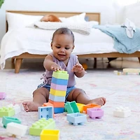 Infantino Super Soft 1st Building Blocks™ - 25 Piece Set, Stackable soft building blocks