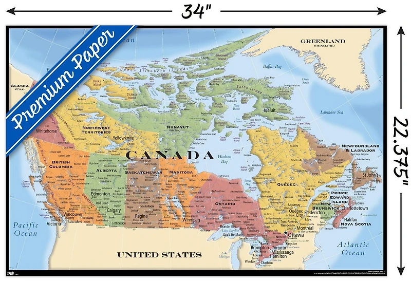 Map - Canada Wall Poster