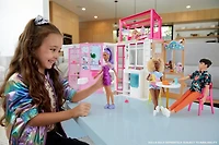 Barbie Fashionistas Doll #178, Petite, Long Purple Hair & Purple Metallic Dress, Sheer Bodice & Sleeves, Purple Sneakers, 3 to 8 Years Old