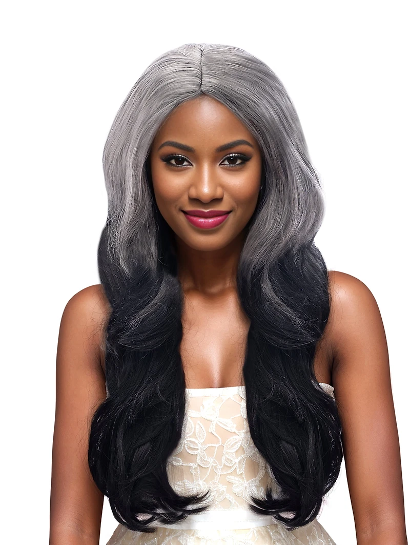 Halloween Women Grey Black Ombre Wig, Way to Celebrate