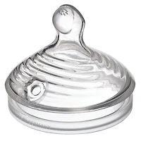 NUK Simply Natural Fast Flow Bottle Nipples, 2 Pack, 6+ Months
