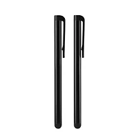 Onn. 2-Pack Rubber Tipped Stylus Pen for Touchscreen Devices, Smooth, Precise