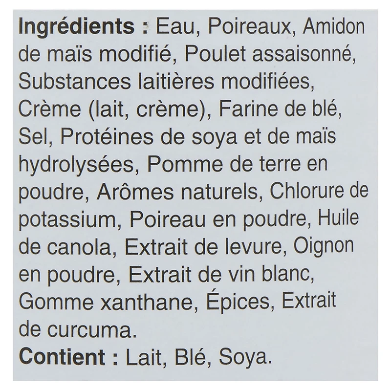 St-Hubert Soupe Crème de Poireaux et de Poulet