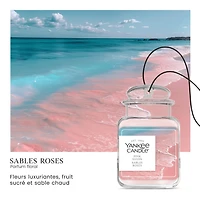 Yankee Candle Car Jar Ultimate Air Freshener, Pinks Sands - Neutralizes Odours Up To 30 Days