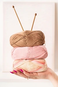 Lion Brand 24/7 Cotton® DK Yarn #3 Light/DK weight 100g/273m 3-Pack