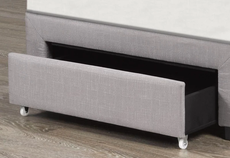 Emil Twin Platform Bed Base, Grey