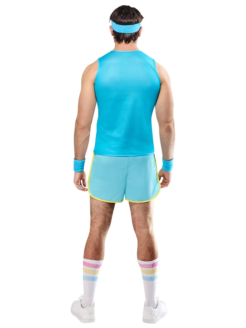 Barbie Classic 80's Exercise Ken Costume for Adults by Rubies, Men's