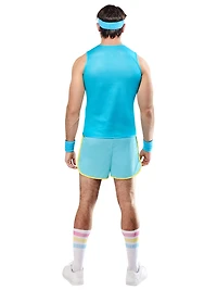 Barbie Classic 80's Exercise Ken Costume for Adults by Rubies, Men's