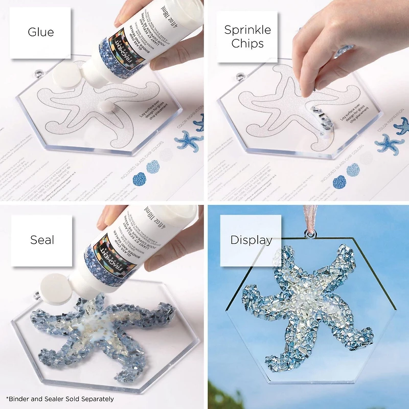 Fragment Effects Starfish Glass Chip Kit, Glass Chip Kit