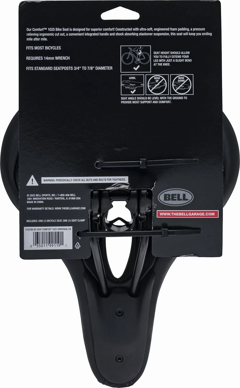 Bell Sports Comfort™ 1025 Bike Seat with Handle