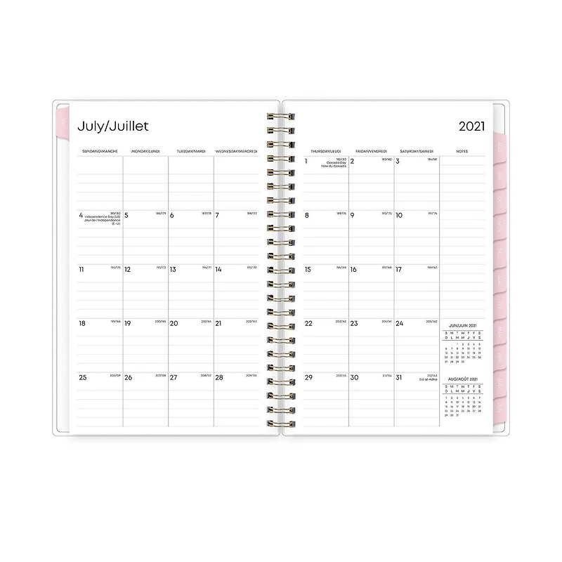 Blue Sky Marble Medium Weekly/Monthly Planner for 2021-2022