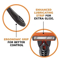 Rasoir jetable rechargeable pour hommes BIC Comfort 3 Hybrid, lames de rasoir, 3 lames, 2 manches et 20 cartouches, pour un rasage confortable, paquet de 20. paquet de 20