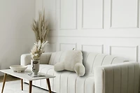 Hometrends Repose-lit en fourrure taupe