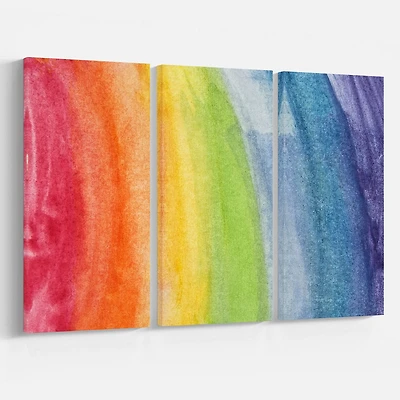 Impression sur toile « Flowing Rainbow Colors » Design Art
