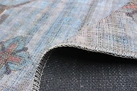 ECARPET Oriental, Persian Style Area Rug, Eco Friendly, Machine Washable
