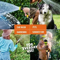 Xhose Garden Hose Expandable Hose Dac-5 Ultra Durable Garden Hose 75' Black