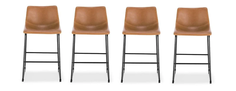 Plata Décor Landon Tabouret 30" en Tan - Ensemble 4