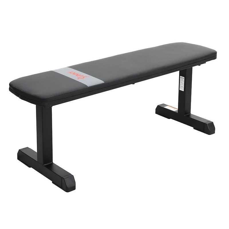 Sunny Health & Fitness Flat Weight Bench for Workout, Exercise and Home Gyms with 227 KG Weight Capacity - SF-BH620037