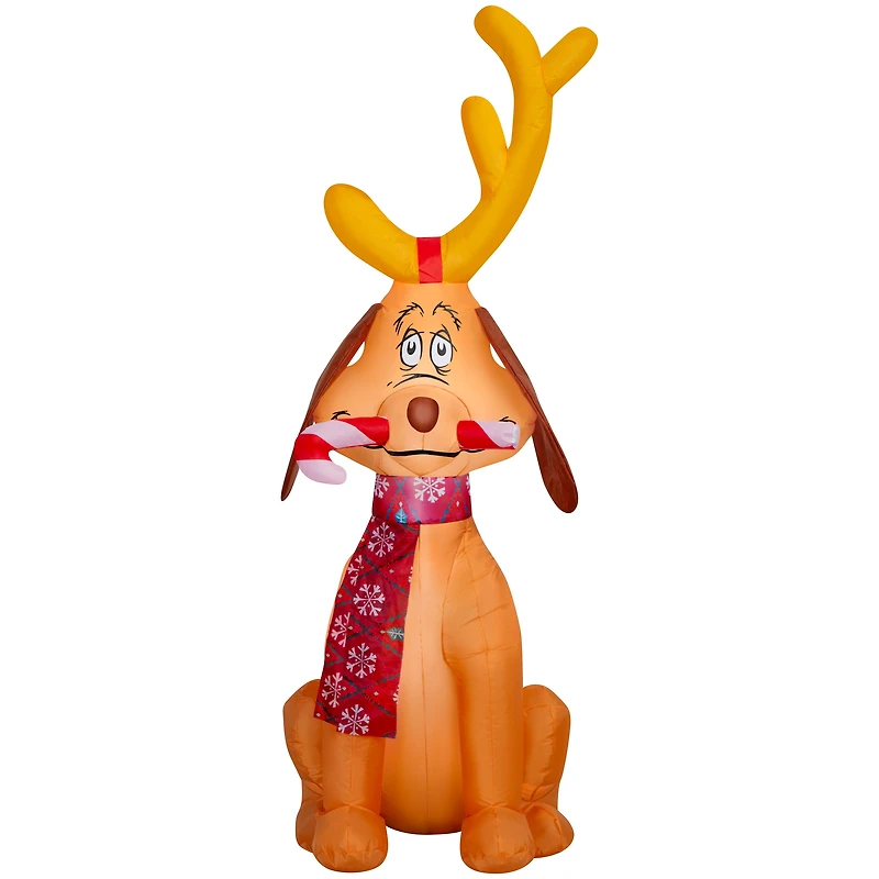 Christmas Airblown Holiday Light Max w/Candy Cane Dr. Seuss 21.6535 in x 35.0393 in x 59.8424 in x 2.8886 lb, 5'AB MAX W/XMAS TREE