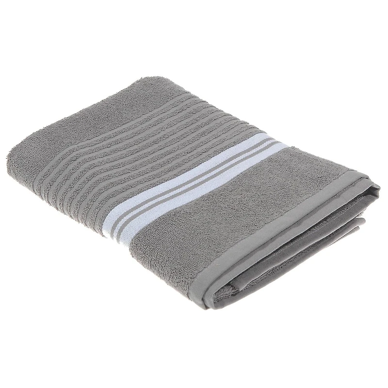 Deluxe Serviette De Bain (27 X 50) (Gris Clair) - Set of 2